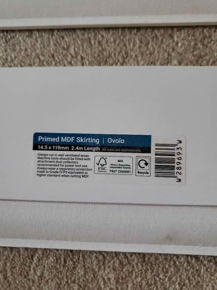 Photo of free 2 offcuts of skirting board (Dyke Road area BN1) #2