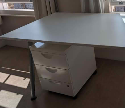 Photo of free White, 3 drawer unit/ under desk (Ealing, W13) #2