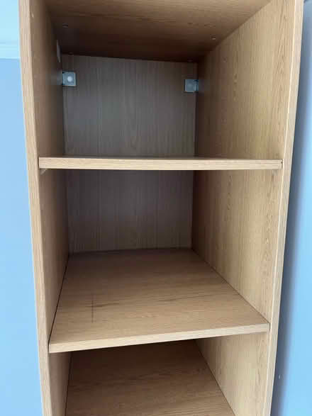 Photo of free Shelving unit Tall Deep wood (TN13 Sevenoaks) #2