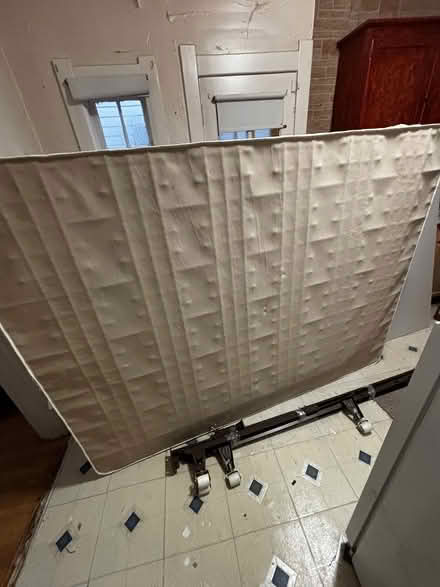Photo of free Queen Boxspring and metal bed frame (NE Washington DC (20018)) #1
