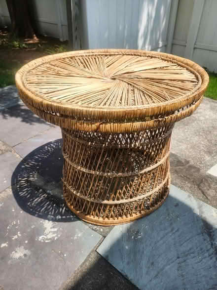 Photo of free wicker table (Tenafly, NJ) #1