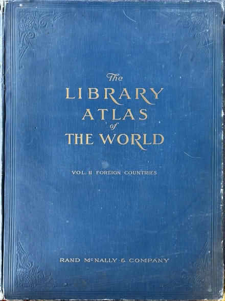 Photo of free Very large two-volume American library atlas from 1913 (Burleigh GL5) #3