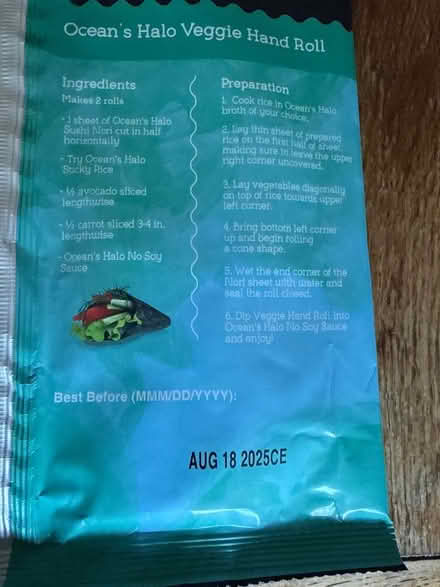 Photo of free Sushi Nori - 2 sealed packets (Roman Verulamium AL3) #2