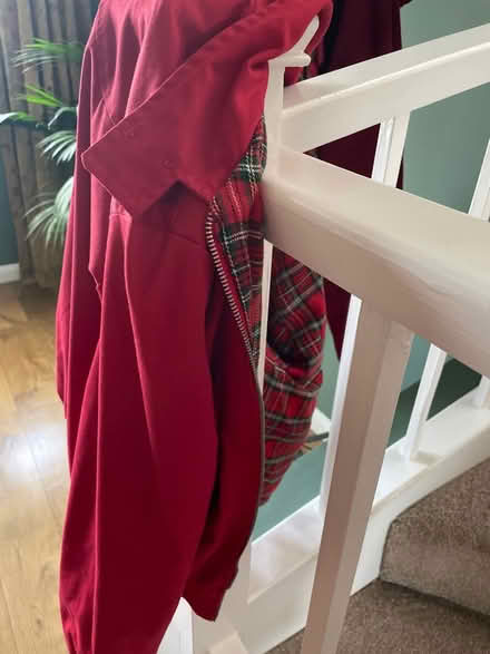Photo of free Red Harrington jacket- size medium (Barnham) #1