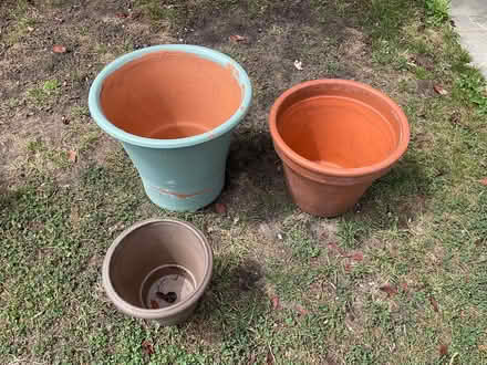 Photo of free Trio of Assorted Ceramic Plant Pots (Whitton TW2) #1