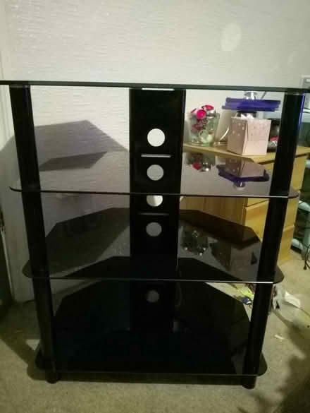 Photo of free Black TV stand (Keighley) (Yorkshire) #1