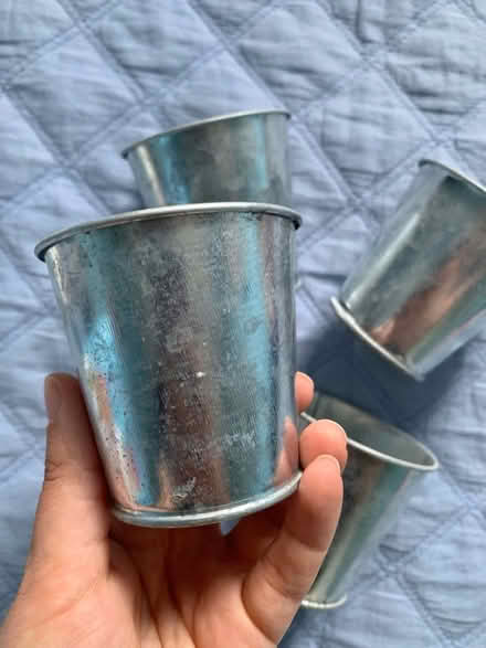 Photo of free Small metal flower pots (Fleetwood FY7) #1