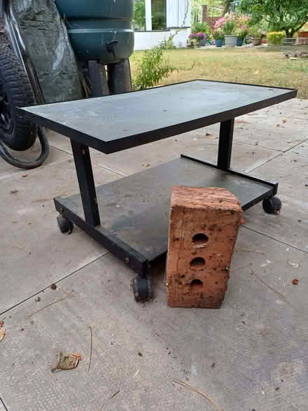 Photo of free Old TV and VCR stand on castors. (Willaston CH64) #1