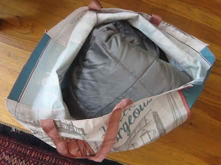 Photo of free Gray, 16 lb Weighted Blanket (Hell's Kitchen) #1