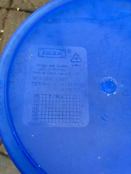 Photo of free Waste bin - blue plastic Ikea (Eltham, SE9) #4