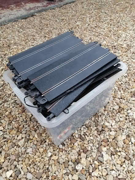 Photo of free Scalextrix - mixed box of assessories (Allington NG32) #1