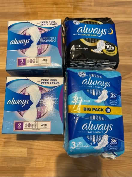 Photo of free Sanitary pads (Battersea, SW11) #1