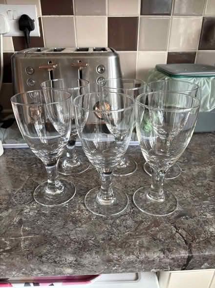 Photo of free Sturdy wine glasses x 6 (Far Bletchley MK3) #1