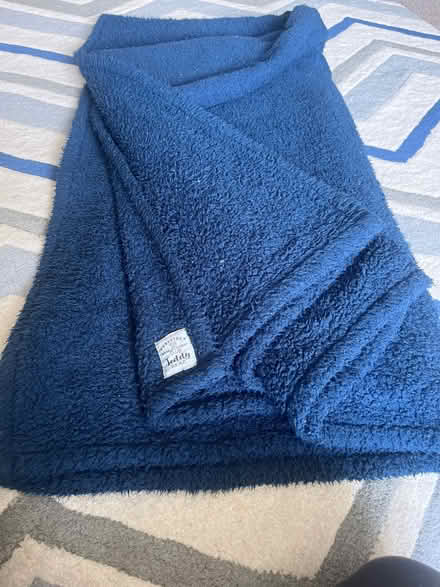 Photo of free Large blue fluffy blanket (Paulton BS39) #1