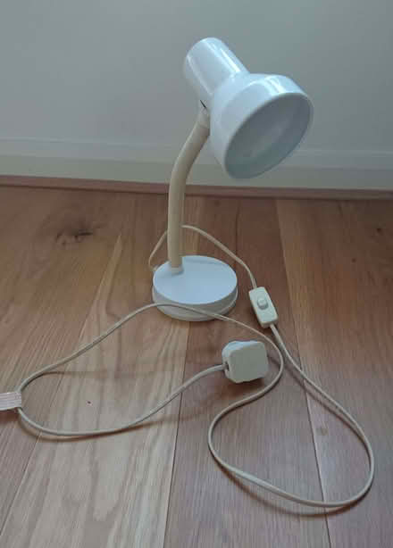 Photo of free Adjustable white desk lamp (Mountsorrel LE12) #2