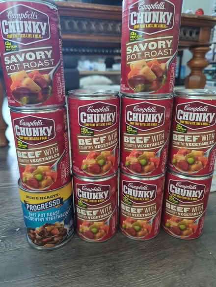 Photo of free 10 Canned Beef soups - expired (North Laurel) #1