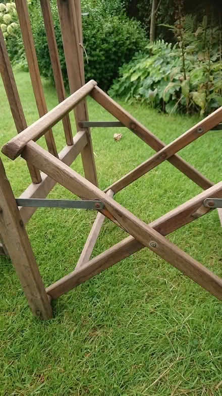 Photo of free 2 wooden folding chairs (Gressingham LA2) #2