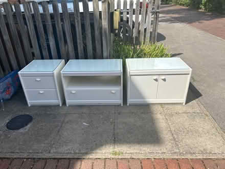 Photo of free 3 x cabinets with glass tops (Harrow HA3) #1