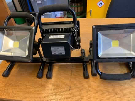 Photo of free 3 rechargeable LED flood lights (Walton Manor OX2) #1