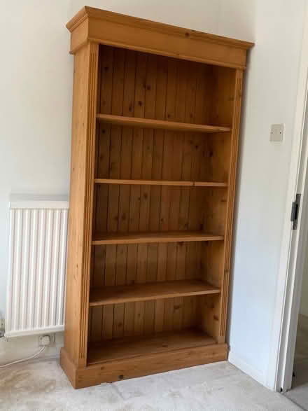 Photo of free Tall pine bookshelf, solid (Twyford RG10) #1