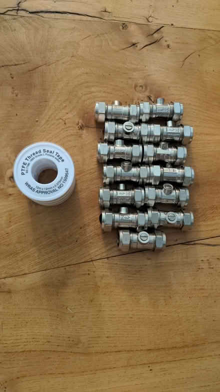 Photo of free PTFE tape and Isolating valves (Lake End SL6) #1