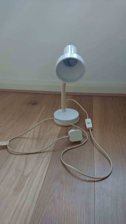 Photo of free Adjustable white desk lamp (Mountsorrel LE12) #1