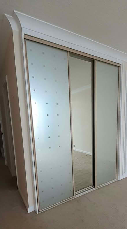 Photo of free Two Sliding Wardrobe sets: panels; rails; frames: (Prince of Wales Steps TQ1) #1