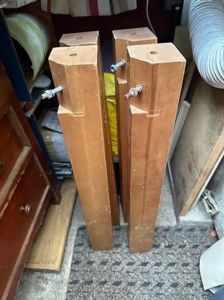 Photo of free 4 sturdy Table legs (Knaresborough HG5) #1