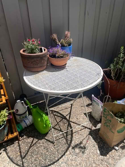 Photo of free Outdoor metal table (Rowland exit in Novato) #1