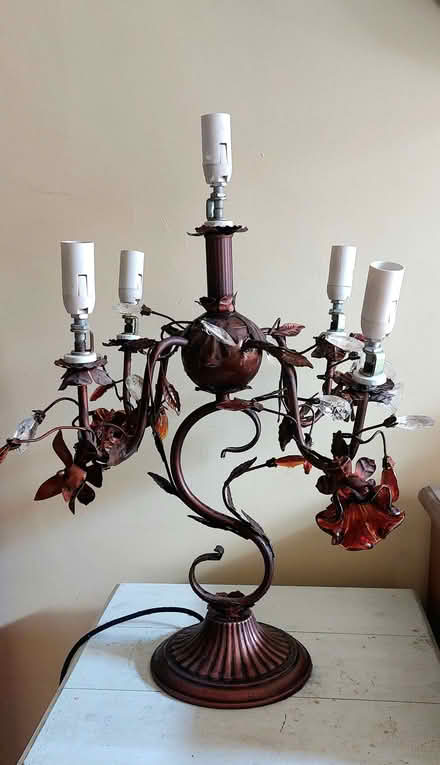 Photo of free Table candelabra style lamp for upcycle. (Oswestry SY11) #1