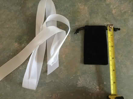 Photo of free Small velvet jewellery bag & ribbon (Wickford) #2