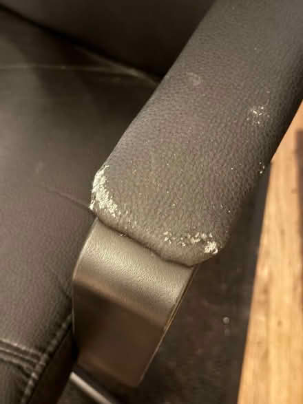Photo of free IKEA imitation leather black office chair (Swarkestone DE73) #3