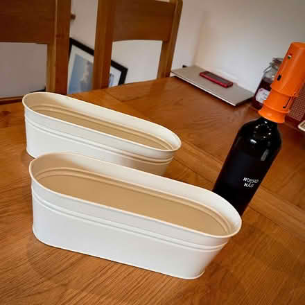 Photo of free 2x metall planters (Chipping Norton OX7) #1