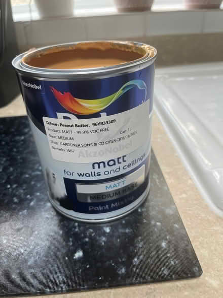 Photo of free 1ltr unused paint Matt walls and ceilings (Old Town SN1) #2