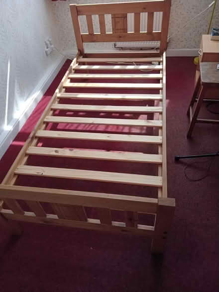 Photo of free Wooden single bed frame (Ridge) #2