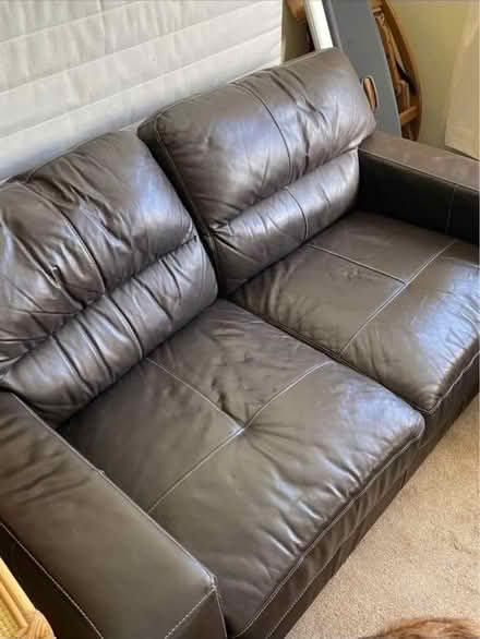Photo of free Two seater leather sofa (EH16, Prestonfield) #2