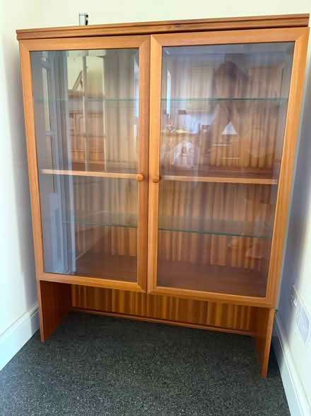 Photo of free Glass display cabinet (Kingsteignton TQ12) #2