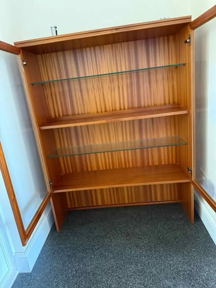 Photo of free Glass display cabinet (Kingsteignton TQ12) #1