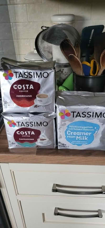 Photo of free Tassimo coffee pods and creamer (Clayton-le-Woods PR25) #1