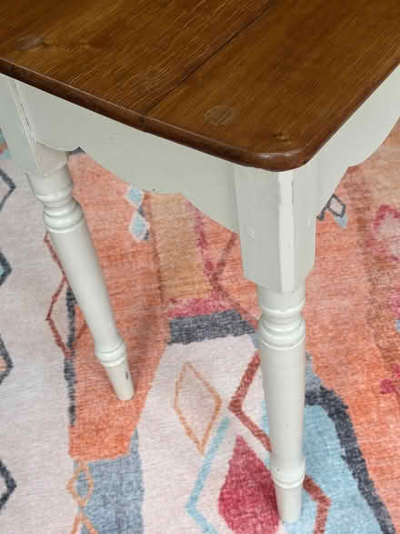 Photo of free Wooden painted side table (Horsham North RH12) #3