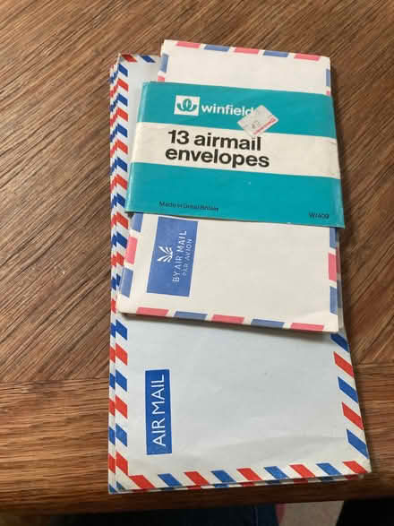 Photo of free 8 large & 5 small airmail envelopes (Blackford EH9) #1