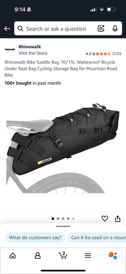 Photo of free Bike bag (GU1) #2