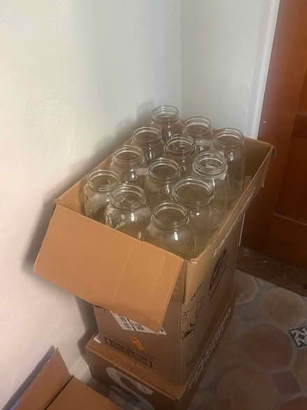 Photo of free 41 Glass canning jars (quart size) (Philly Queen village area) #1