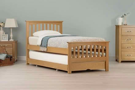 Photo of free Solid Beech Trundle Bed (Bracknell Forest RG12) #1