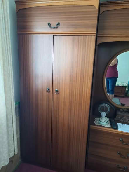 Photo of free Three piece teak wood wardrobe (Milnthorpe LA7) #1