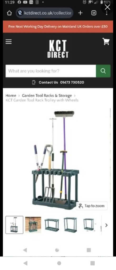 Photo of free New tool rack, mild damage, very useable (Clubmoor L4) #3