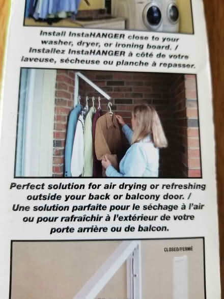 Photo of free Wall mount clothes rack (Hunt Club) #2