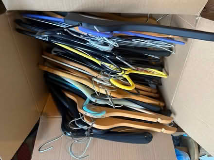 Photo of free Box of assorted coat hangers (SE20 - Penge) #1