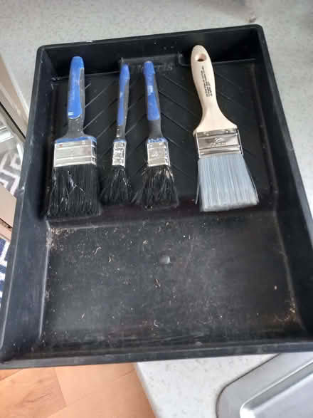 Photo of free Paint tray and brushes (Woodley RG5) #1