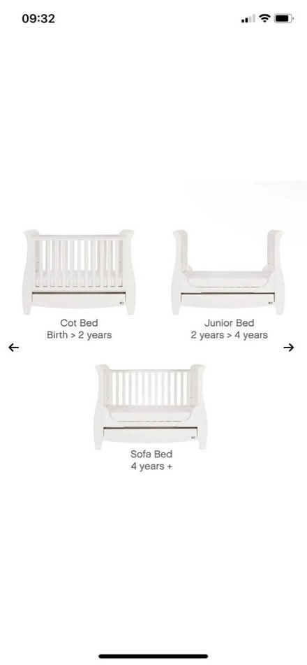 Photo of free TUTTI BAMBINI COT BED 3 in 1 (Addlestone KT15) #2